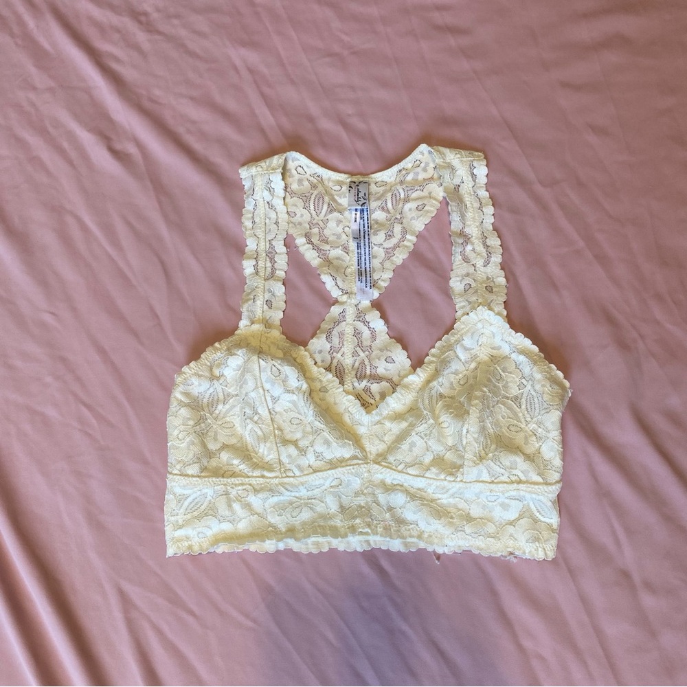 Free People Intimates Cream Bralette